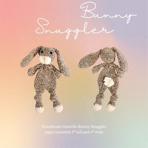 Handmade Chenille Bunny Snuggler
